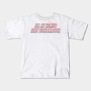 Zach Bryan - All My Homies Hate Ticketmaster Kids T-Shirt